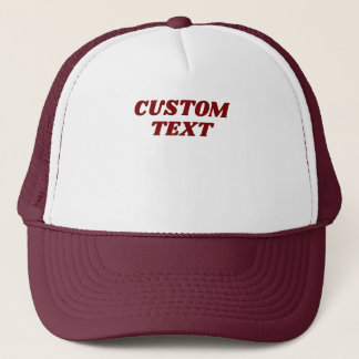 Custom Text Summer Beach Family Vacation Team Crew Trucker Hat