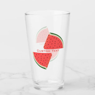 Custom Text Sweet Watermelon Glass