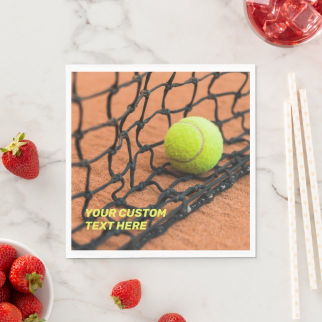 Custom Text Tennis Napkin (Insitu)