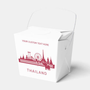 Custom Text Thailand Favour Box