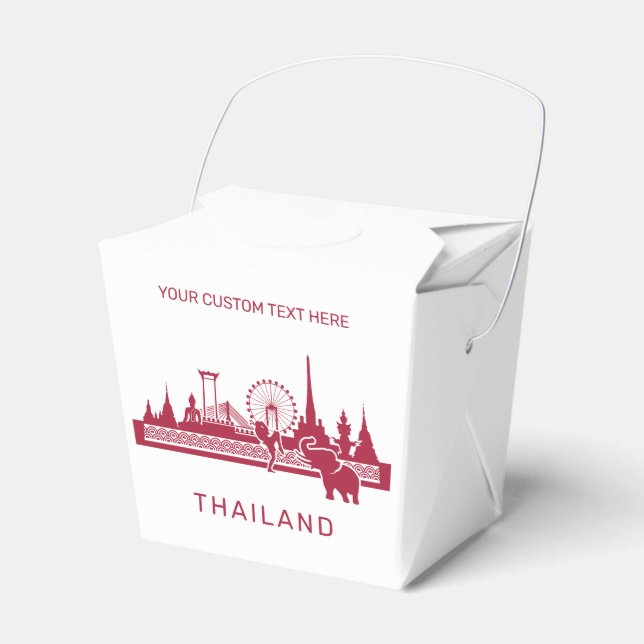 Custom Text Thailand Favour Box (Front Side)
