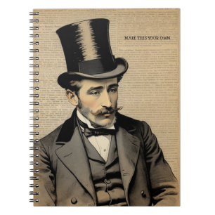 CUSTOM TEXT : The Gentleman   Notebook Journal