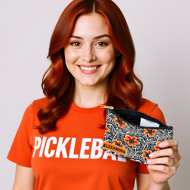 Custom text The Smash Blossom Accessory Pouch (Custom text The Smash Blossom Accessory Pouch)