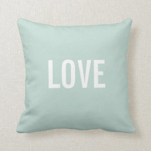 Custom Text Throw Pillows Template   LOVE
