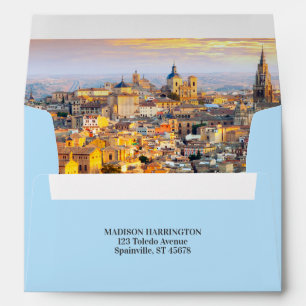 Custom Text Toledo Spain Envelope