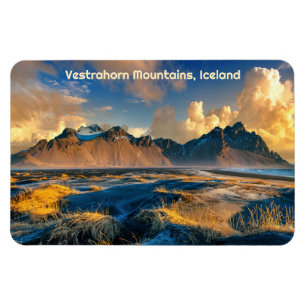 Custom Text Vestrahorn Mountains, Iceland Magnet