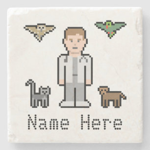 Custom Text Vet Stone Coaster