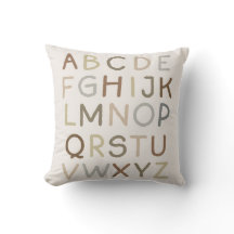 Custom Text Vintage Painted Alphabet Nursery Room