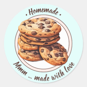 Custom text watercolor cookies sticker