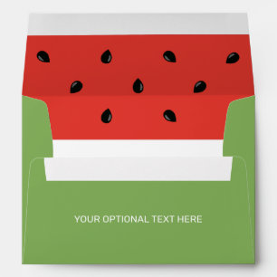 Custom Text Watermelon Pattern Envelope