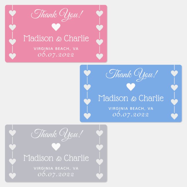 Custom text Wedding labels (Group)