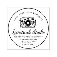 Custom Text Wedding Photography Business Camera