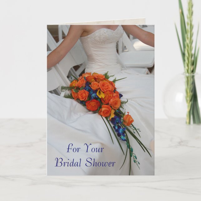 Custom Text Wedding Shower Gift Card (Front)