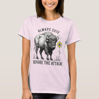 Custom text western buffalo flower American west T-Shirt