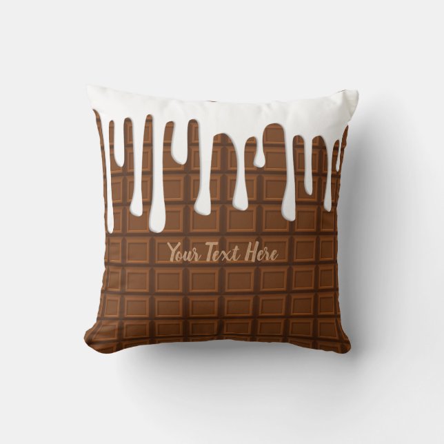 Custom Text/ White Chocolate Lover Candy Baking Cushion (Front)