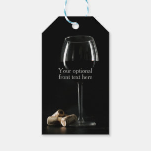 Custom text "Wine Glass" Gift Tags