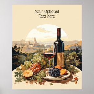Custom Text Wine Lover's Poster