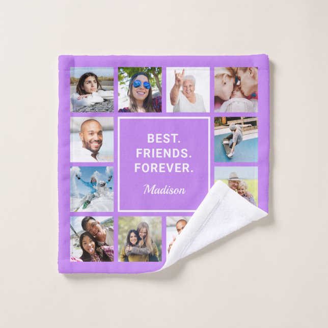 Custom Text & YOUR Photos Wash Cloth (Wash Cloth)