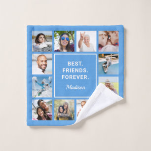 Custom Text & YOUR Photos Wash Cloth