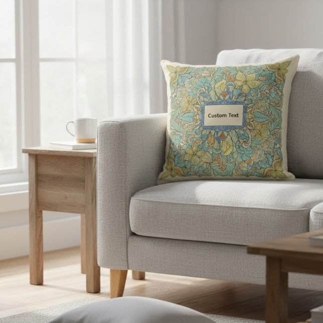 Custom Text Zentangle Mandala Pillow (Creator Uploaded)