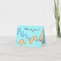 Custom textCard - PEG with blue floral background