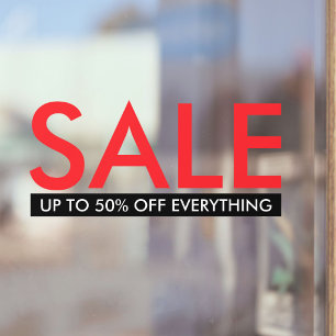 Custom Texts Red Sale Business Promotional Store