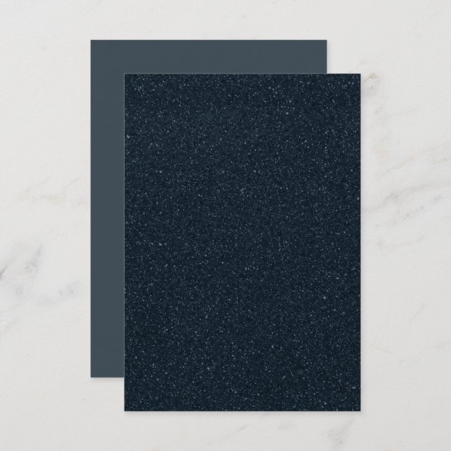 Custom Textured Charcoal RSVP – Matte Sparkle Card (Front/Back)