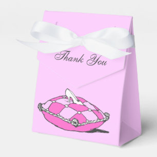 Custom Thank You Cinderella Slipper Pink Favour Bo Box