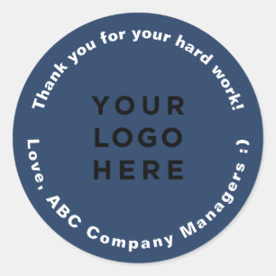 Custom Thank You Employee Appreciation Day Gifts Classic Round Sticker
