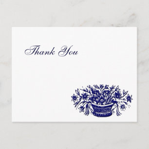 Custom Thank You Flower Basket Postcards