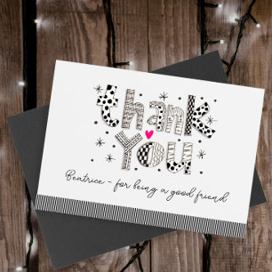 Custom Thank You for Being My Friend Card