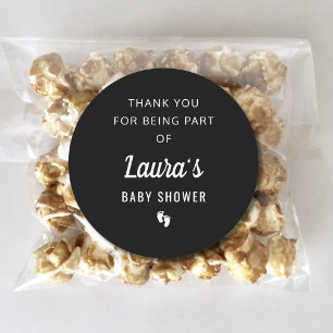 Custom Thank You For Being Part Of Baby Shower Classic Round Sticker