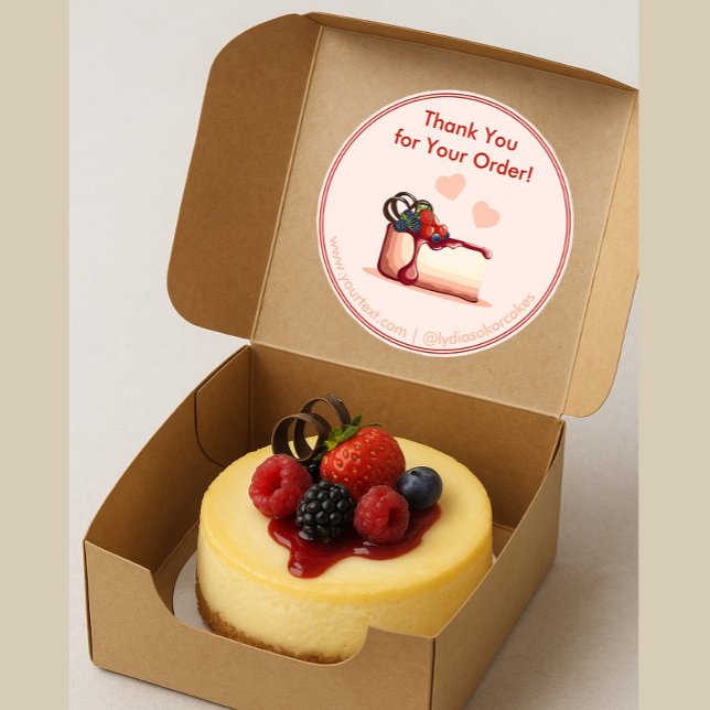 Custom “Thank You for Your Order” Bakery Stickers (Creator Uploaded)