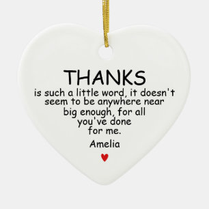 Custom Thank You Gift 2025, Thank You Ornament