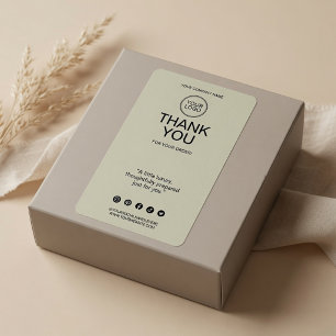 Custom Thank You Insert Card with Logo 