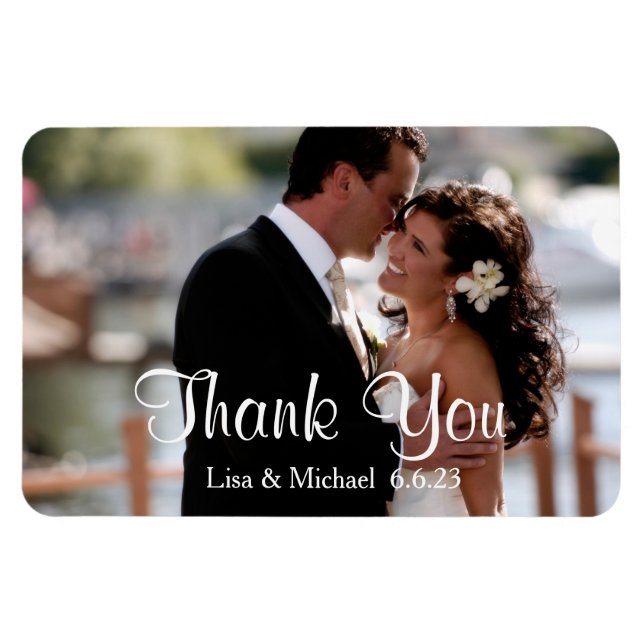 Custom Thank You Magnet (Horizontal)
