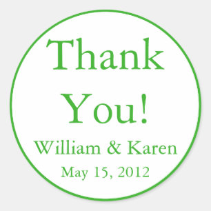 Custom Thank You Stickers and Favour Labels