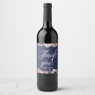 Custom THANK YOU Wedding Wine Label