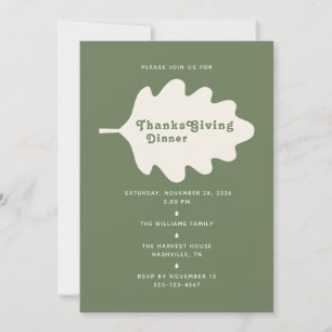 Custom Thanksgiving Dinner Invitation Card