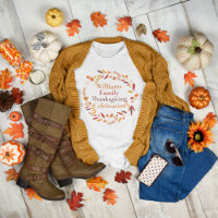 Custom Thanksgiving Family Reunion Autumn Wreath