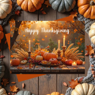 Custom Thanksgiving Greeting Card