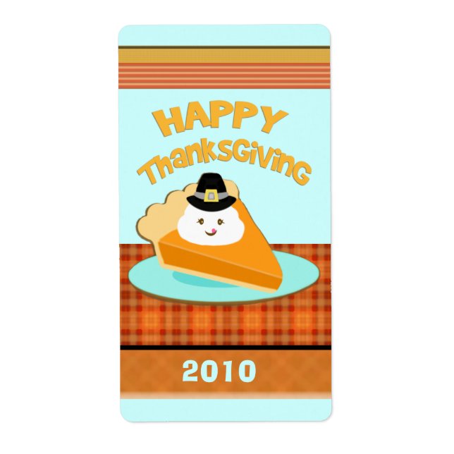 Custom Thanksgiving Label / Sticker (Front)