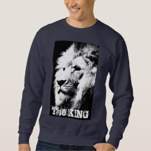 Custom The King Modern Pop Art Lion Head Men's Sweatshirt