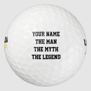 Custom The man the myth the legend golf balls
