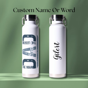 Custom The Man The Myth The Legend Water Bottle