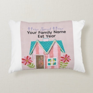 Custom The Signature Whimsy (Pink & Teal) Decorative Cushion