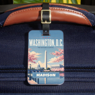 Custom The USA White House Washington DC Luggage Tag