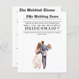 Custom The Wedding News Will You Be My Bridesmaid