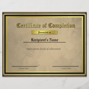 Custom Thin Blue Line Flag Certificate