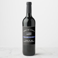 Custom Thin Blue Line Police Officer Appreciation